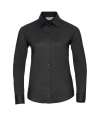 932F Ladies' Long Sleeve Easy Care Oxford Shirt Black colour image